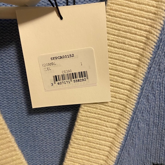 Sandro varsity blue cardigan - Picture 3 of 4